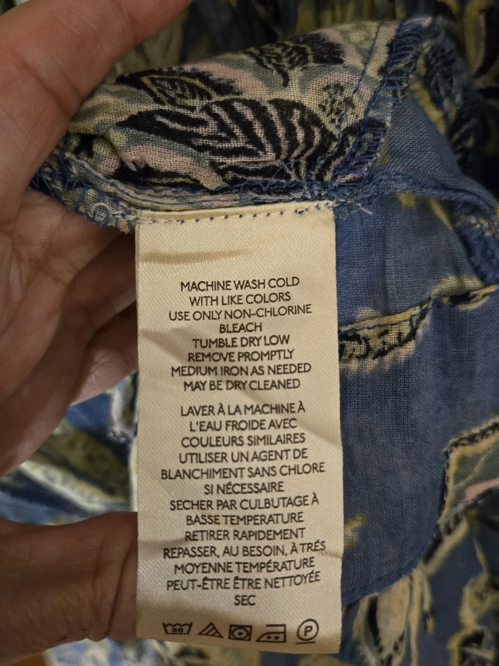 Free People Blue and Yellow Floral Mini Dress